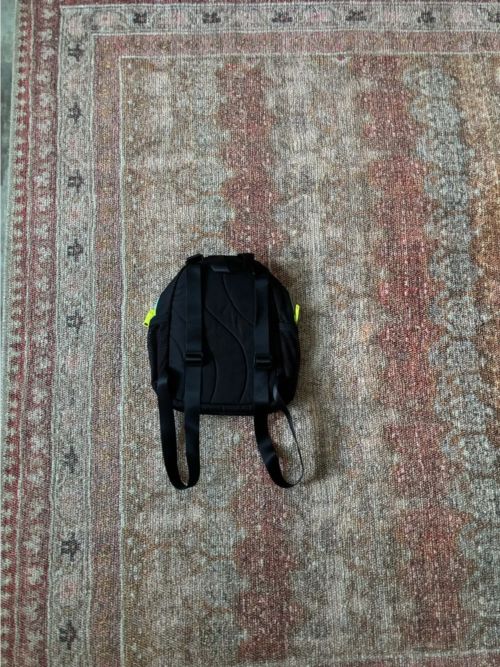 Adidas Mini Backpack with Mint and Neon Accents